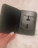 Upcycled NYPD Shield Holder (Navy)